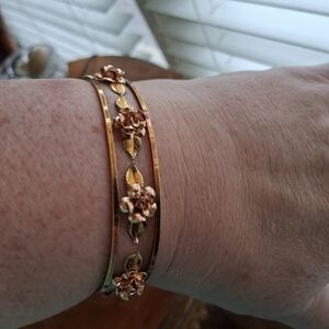 Floral Copper Adjustable Bracelet